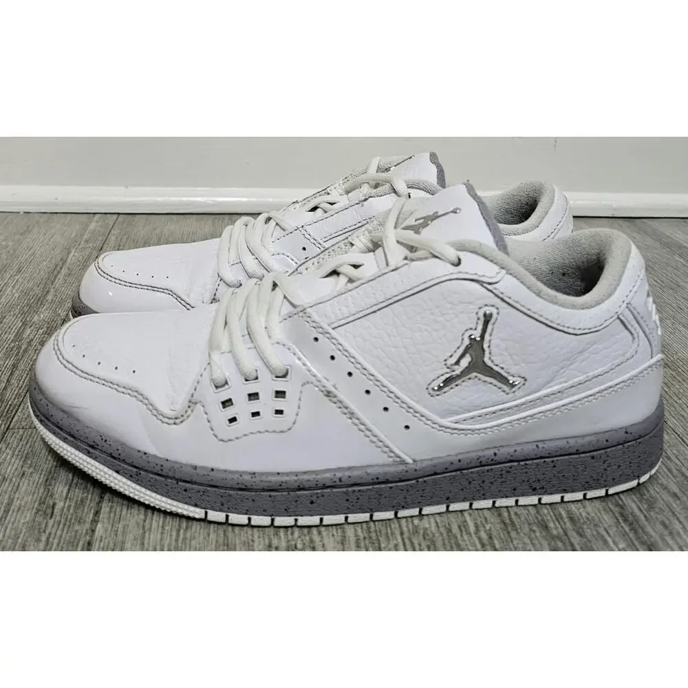 Nike Air Jordan 1 Flight Low White Cement 350610-107 Women's Size 7 Used